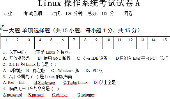 LinuxUNIX操作系统A